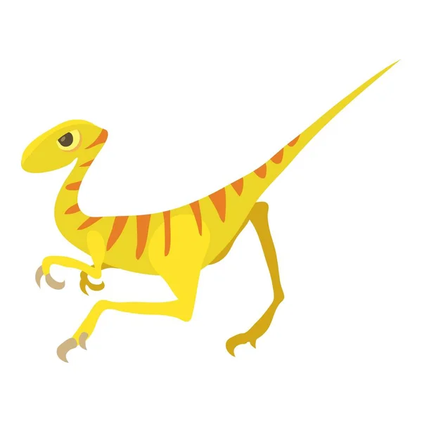 Velociraptor-Ikone im Cartoon-Stil — Stockvektor