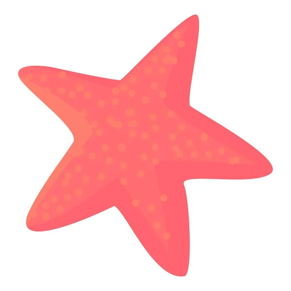 Icono de estrella de mar, estilo de dibujos animados — Vector de stock