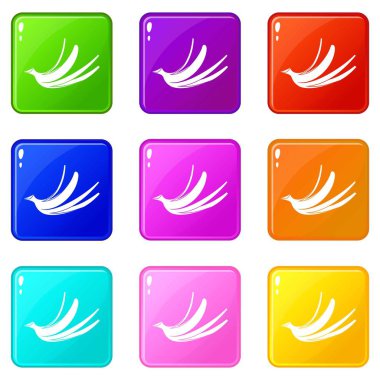 Muz kabuğu Icons 9 set