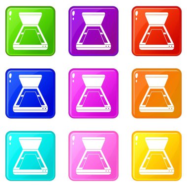 Açık tarayıcı Icons 9 set