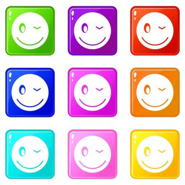 Eyewink ifadeleri 9 kümesi