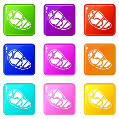 Biftek Icons 9 set
