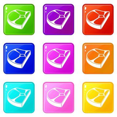 Biftek Icons 9 set