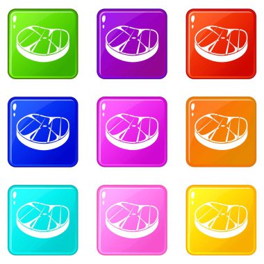 Biftek Icons 9 set