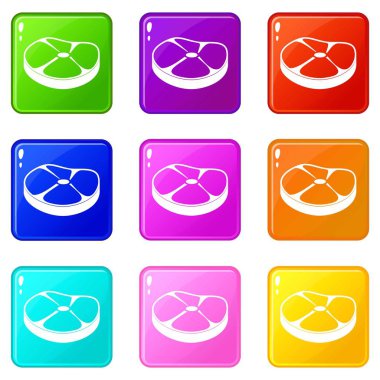 Biftek Icons 9 set