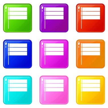 Bayrak simgeleri 9 ayarlanır