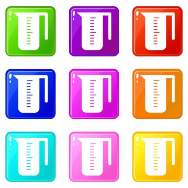 Ölçüm Kupası Icons 9 set