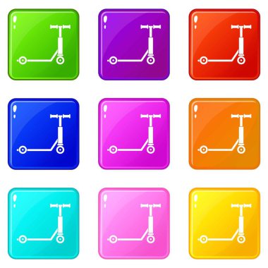 Scooter Icons 9 set