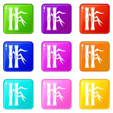 Bambu kaynaklanıyor Icons 9 set