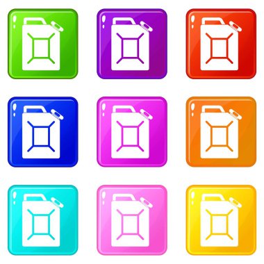 Yakıt bidon Icons 9 set
