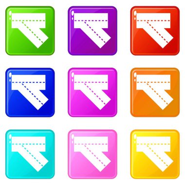 Yol simgeler 9 kümesi açmak