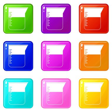 Ölçüm Kupası Icons 9 set