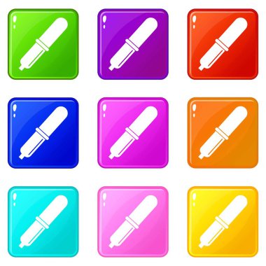 Pipet Icons 9 set