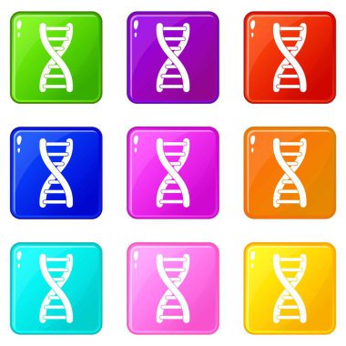 DNA iplikçik Icons 9 set