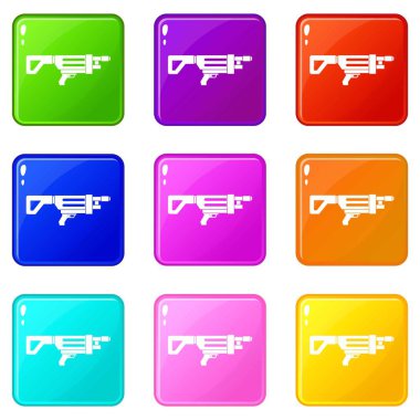Oyun silah Icons 9 set
