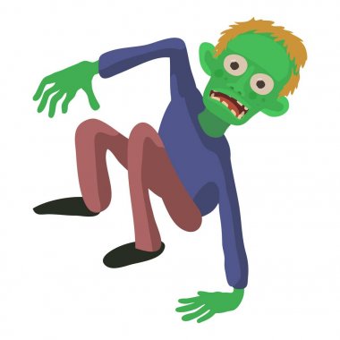 Zombi kat simgesini, karikatür tarzı