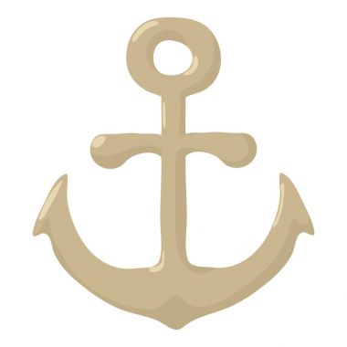 Çapa simgesi, çizgi film biçimi