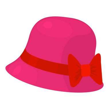 Kadın şapkası Icon, karikatür tarzı