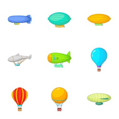 Eski hava taşıma simgeler kümesi, karikatür tarzı