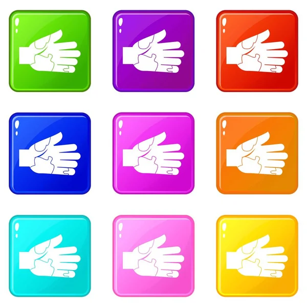 El ile lekeleri simgeler 9 koymak