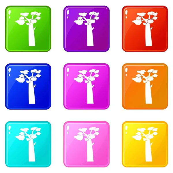 Conjunto de iconos Baobab 9 — Archivo Imágenes Vectoriales