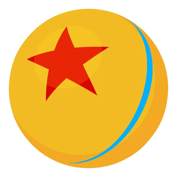 Icono de bola, estilo de dibujos animados — Vector de stock