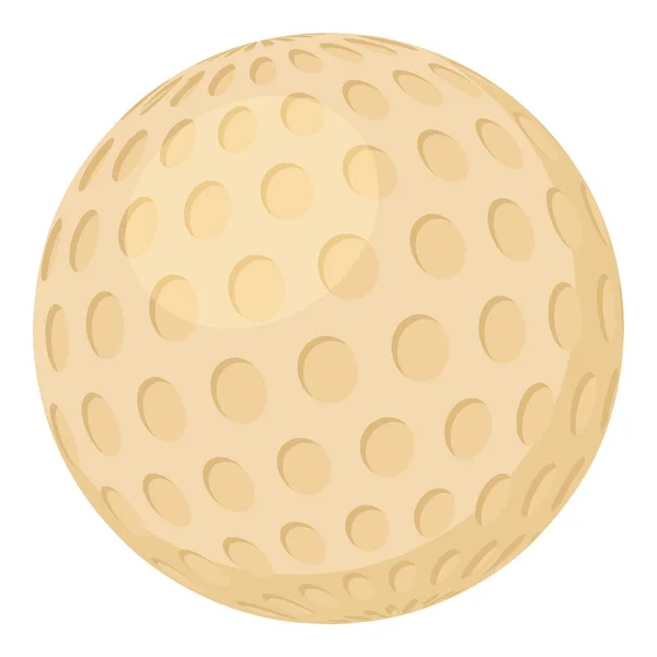 Icono de pelota de golf, estilo de dibujos animados — Archivo Imágenes Vectoriales