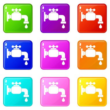 Su dokunun Icons 9 set