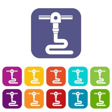 3D yazıcı Yazdırma simgeleri düz ayarlamak