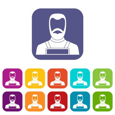 Demirci simgeleri düz ayarlamak