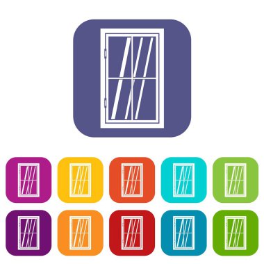 Kapalı pencere simgeleri düz ayarlamak