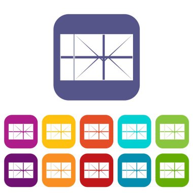 Posta parsel simgeleri düz ayarlamak