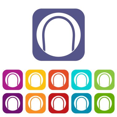 Tenis topu simgeleri düz ayarlamak