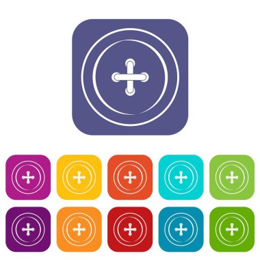 İkonlar dikiş düz ayarla