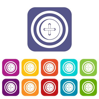 Konu simgeleri düğmesiyle dikiş düz ayarla