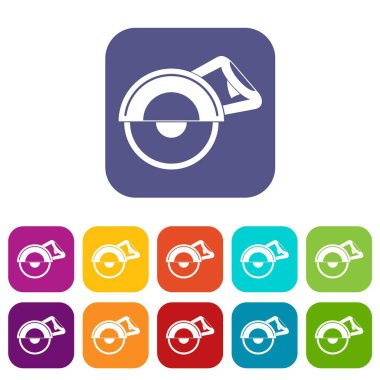 Düz ayarlamak makine simgeler kesmek