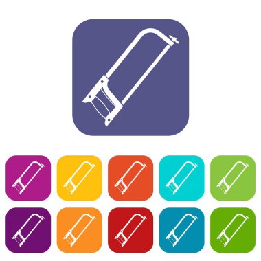 Demir testeresi simgeleri düz ayarlamak