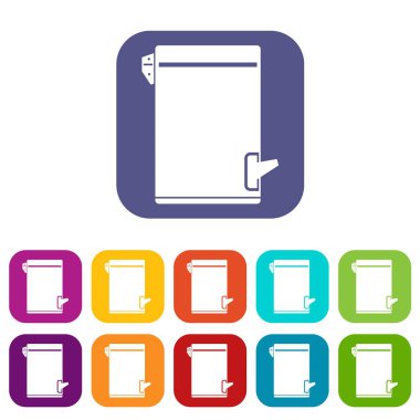 çöp kutusu simge seti