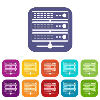 Sunucuları Icons set