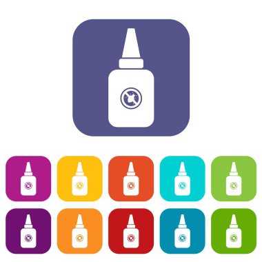 Evde böcek ilacı Icons set