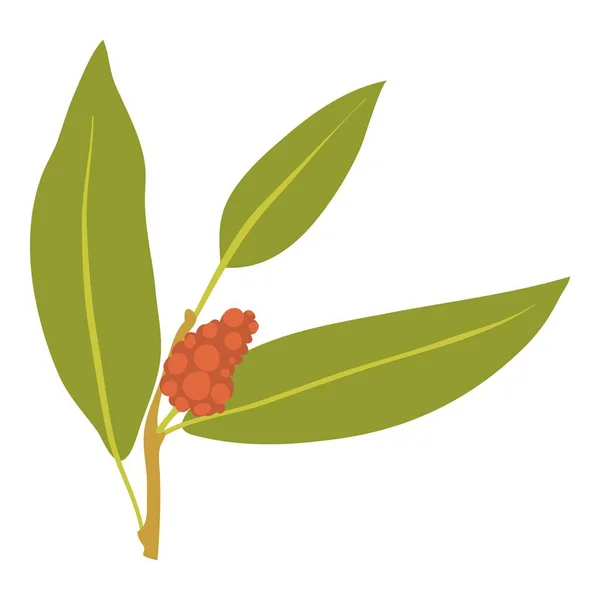 Икона ягоды можжевельника, стиль мультфильма — стоковый вектор