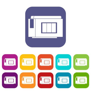 Mürekkep püskürtmeli yazıcı kartuşu Icons set