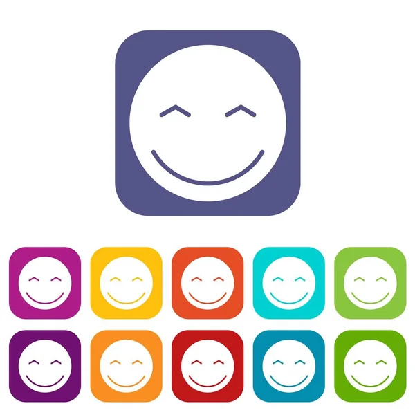 Emoticones sonrientes — Vector de stock
