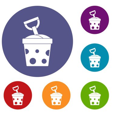 Kova oyuncak ve Icons set kürek