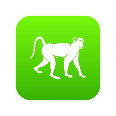 Maymun simgesi dijital yeşil