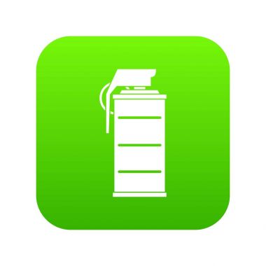 Sersemletici el bombası simgesi dijital yeşil