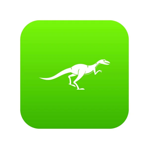 Velyciraptor icono digital verde — Vector de stock