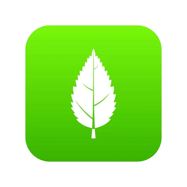Цифровой зелёный листок — стоковый вектор