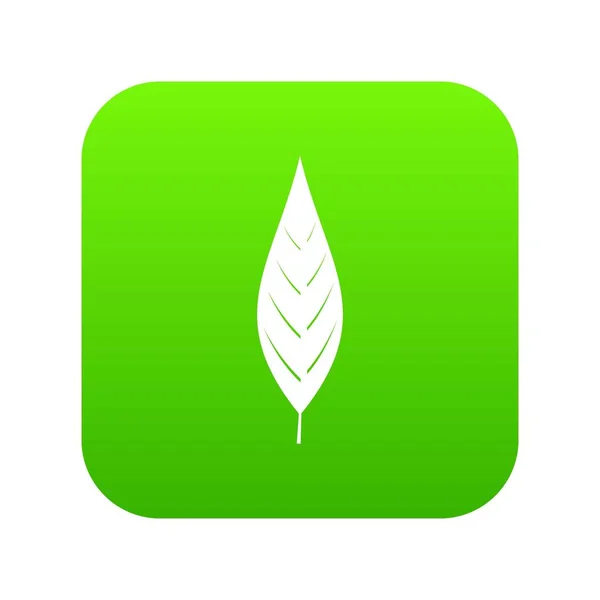 Φύλλα της ιτιάς digital πράσινο εικονίδιο — Διανυσματικό Αρχείο