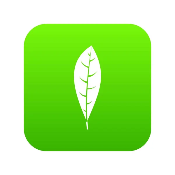 Blad pictogram digitale groen — Stockvector